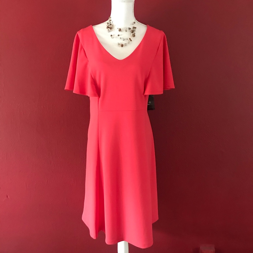 NWT: Ronni Nicole Coral dress  Sz. 14W